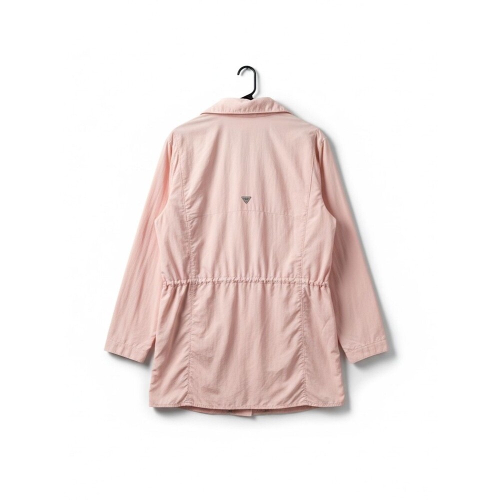 Columbia Women’s Lightweight Utility Jacket Large Pink Drawstring Waist Outdoor - Picture 3 of 7